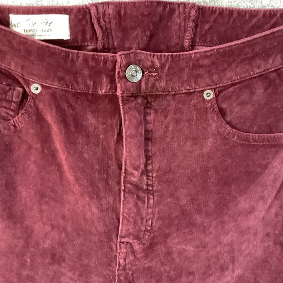 We The Free Deep Red Flare Pants - Picture 6 of 6